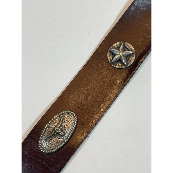 Vintage Custom Stonewall Gay Pride Leather Tooled Belt Custom Name main image 7